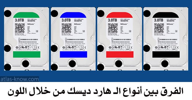 معنى الألوان في الهارد ديسك