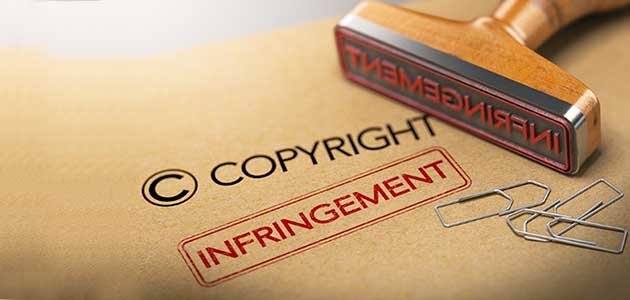 تظهر عبارة Copyright إشارة الى براءة الاختراع
