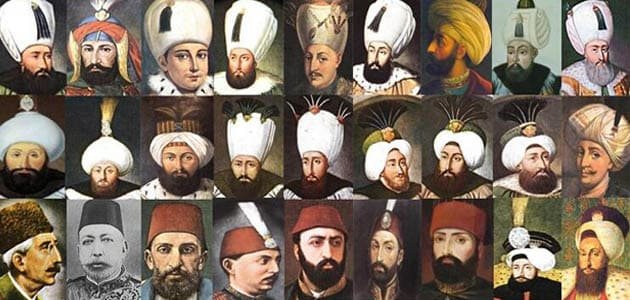 شجرة سلاطين الخلافة العثمانية