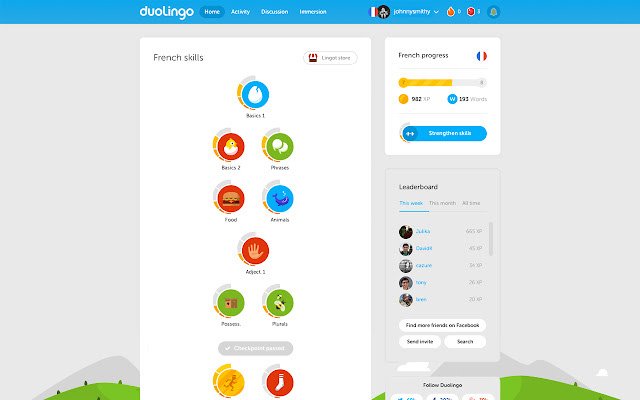 موقع Duolingo لتعلم الاسبانية
