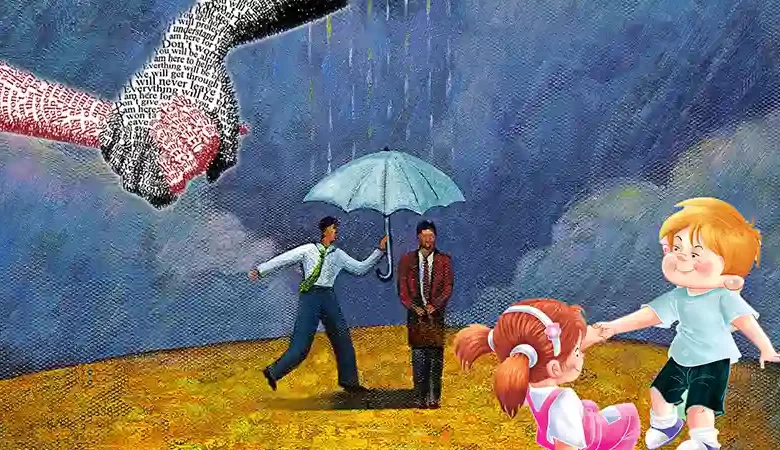 الحب الصادق، طفل يساعد فتاة