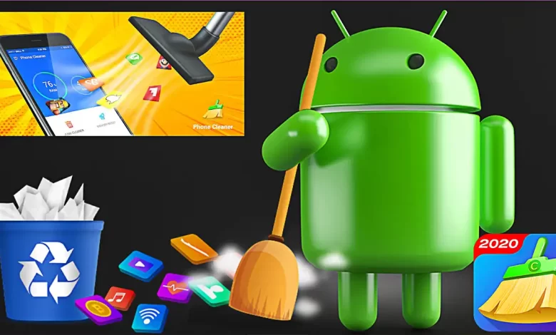 شعار تطبيقات تنظيف الهاتف