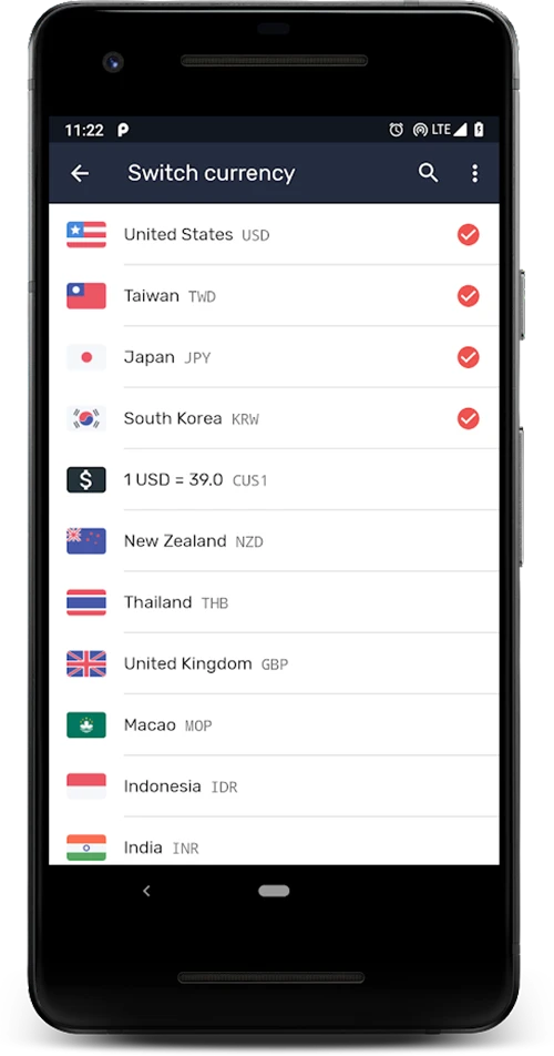 تطبيق Currency – Travel Exchange Rates