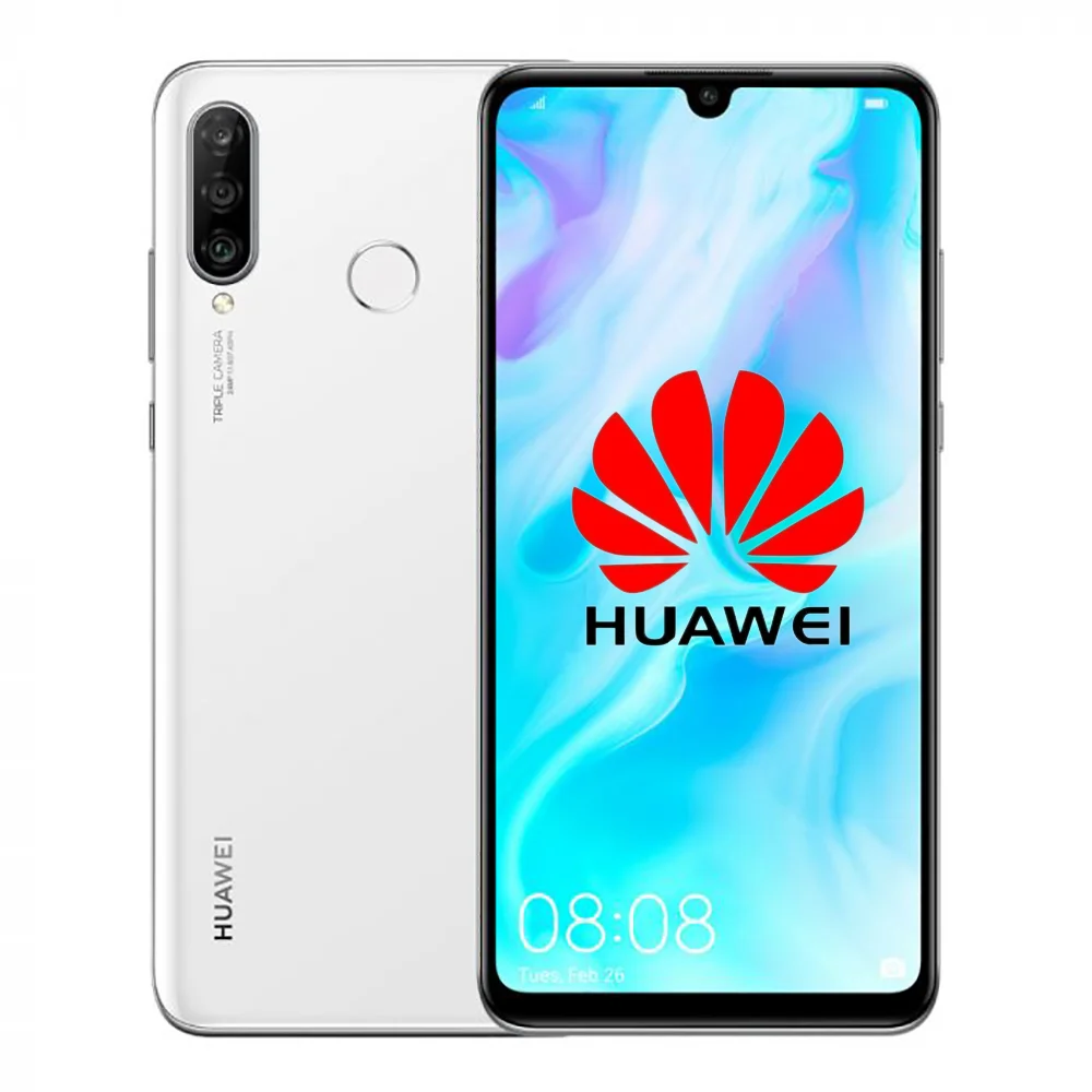 هاتف Huawei P30 Lite أبيض