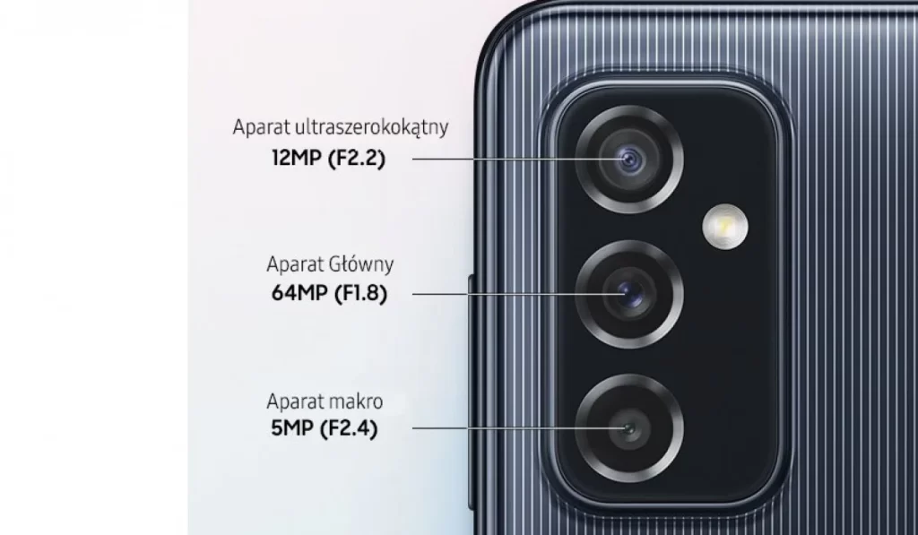 الكاميرا الخلفية في هاتف Samsung Galaxy M52 5G