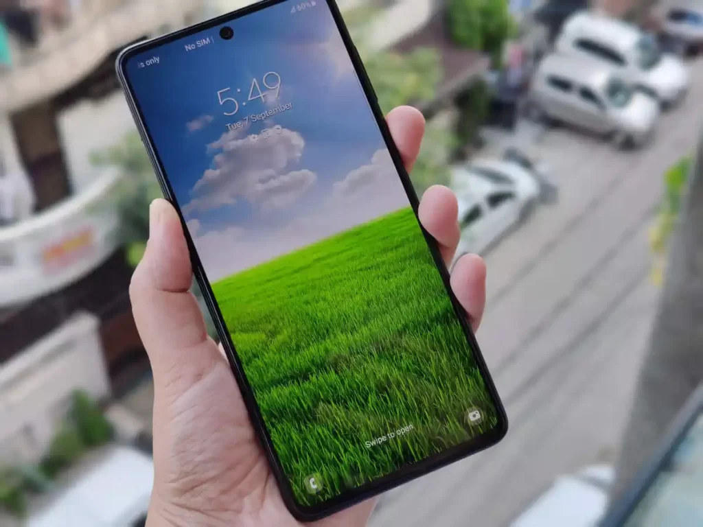 شاشة هاتف Samsung Galaxy M52 5G