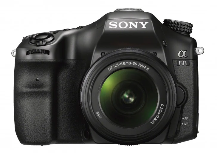 كاميرا Sony a68 Translucent Mirror DSLR لون أسود