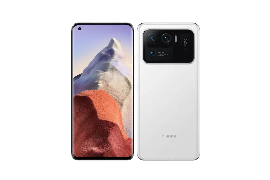 هاتف شاومي Xiaomi Mi 11 Ultra لون أبيض، منحني الحواف