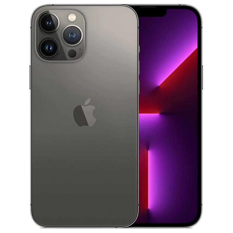 هاتف iPhone 13 لون سكني يظهر من الأمام والخلف، يدعم شبكات 5G