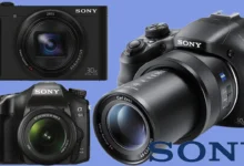 مجموعة من أنواع كاميرات سوني