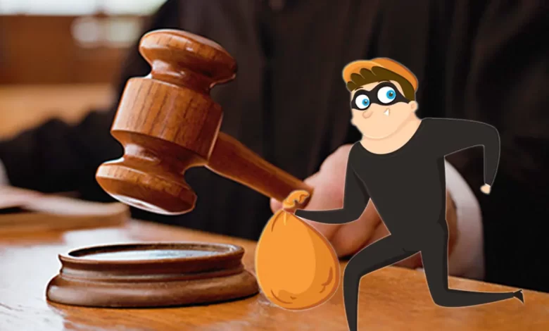 قاضي ولص، دلالة على أن القانون لا يحمي المغفلين