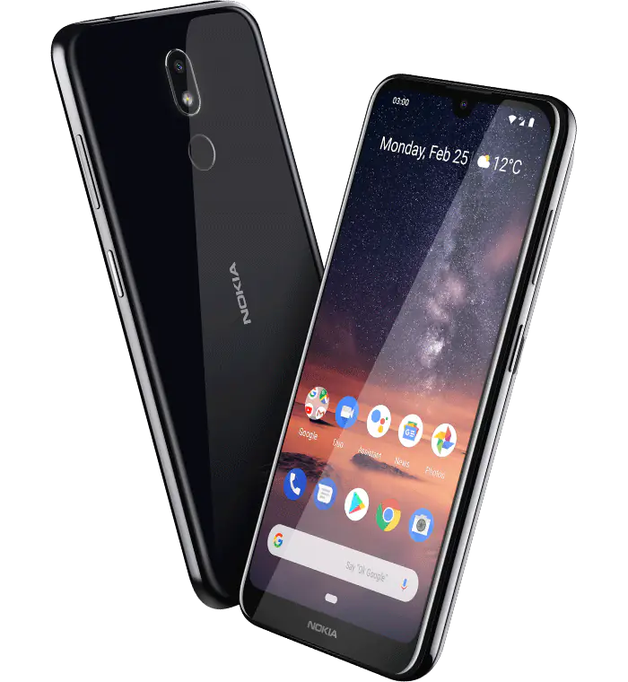 هاتف Nokia 3.2 لون أسود، هاتف اقتصادي رخيص الثمن