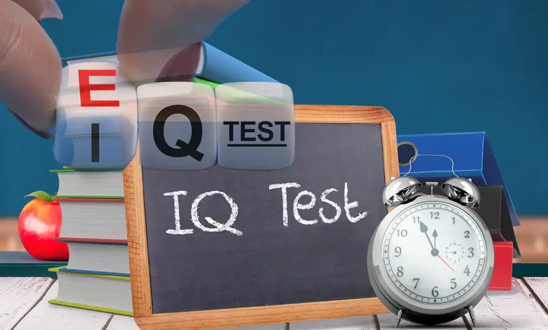 عبارة IQ test وتعني اختبار ذكاء
