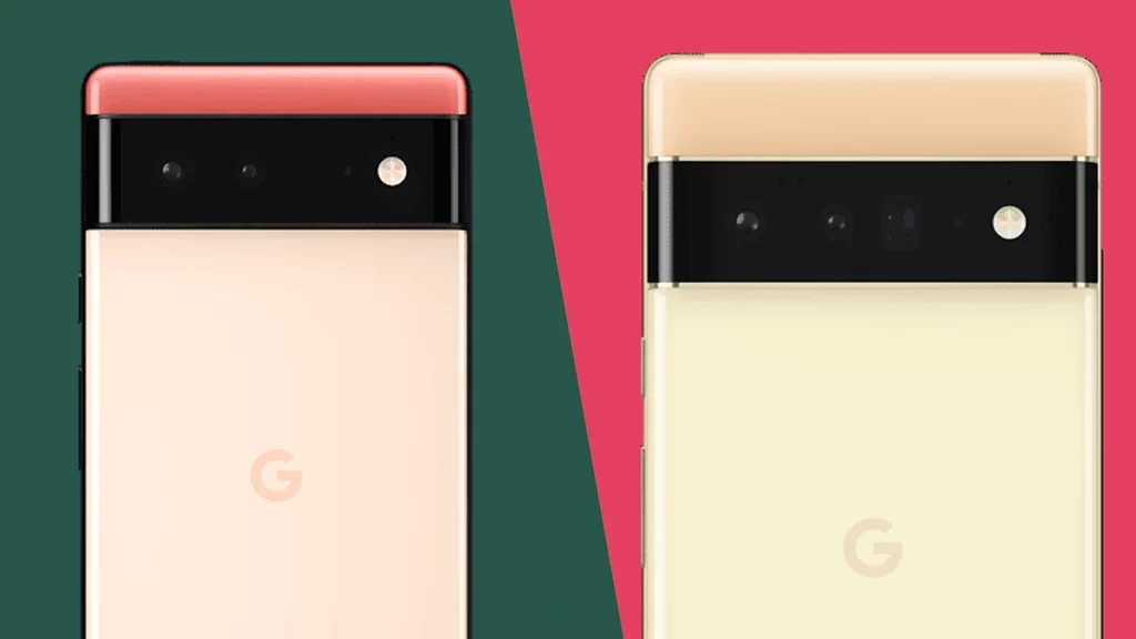 pixel 6 VS pixel 6 pro back camera