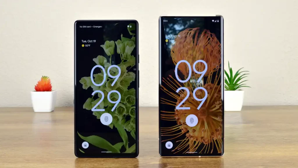 pixel 6 VS pixel 6 pro size