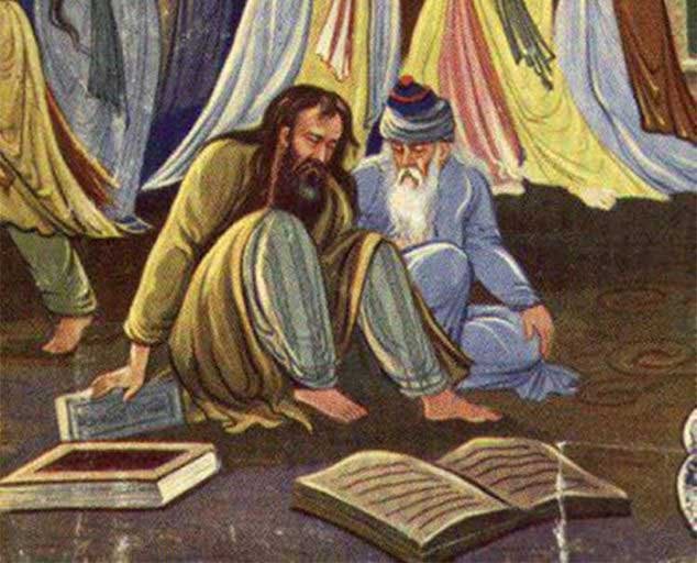 ما بين شمس الدين التبريزي وجلال الدين الرومي