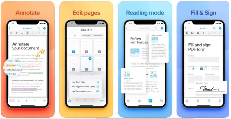 تطبيقات قراءة ملفات PDF للآيفون